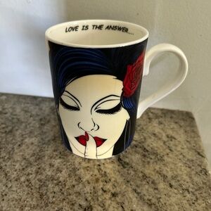 Sssshhh by Deborah Azzopardi coffe mug love is the answer